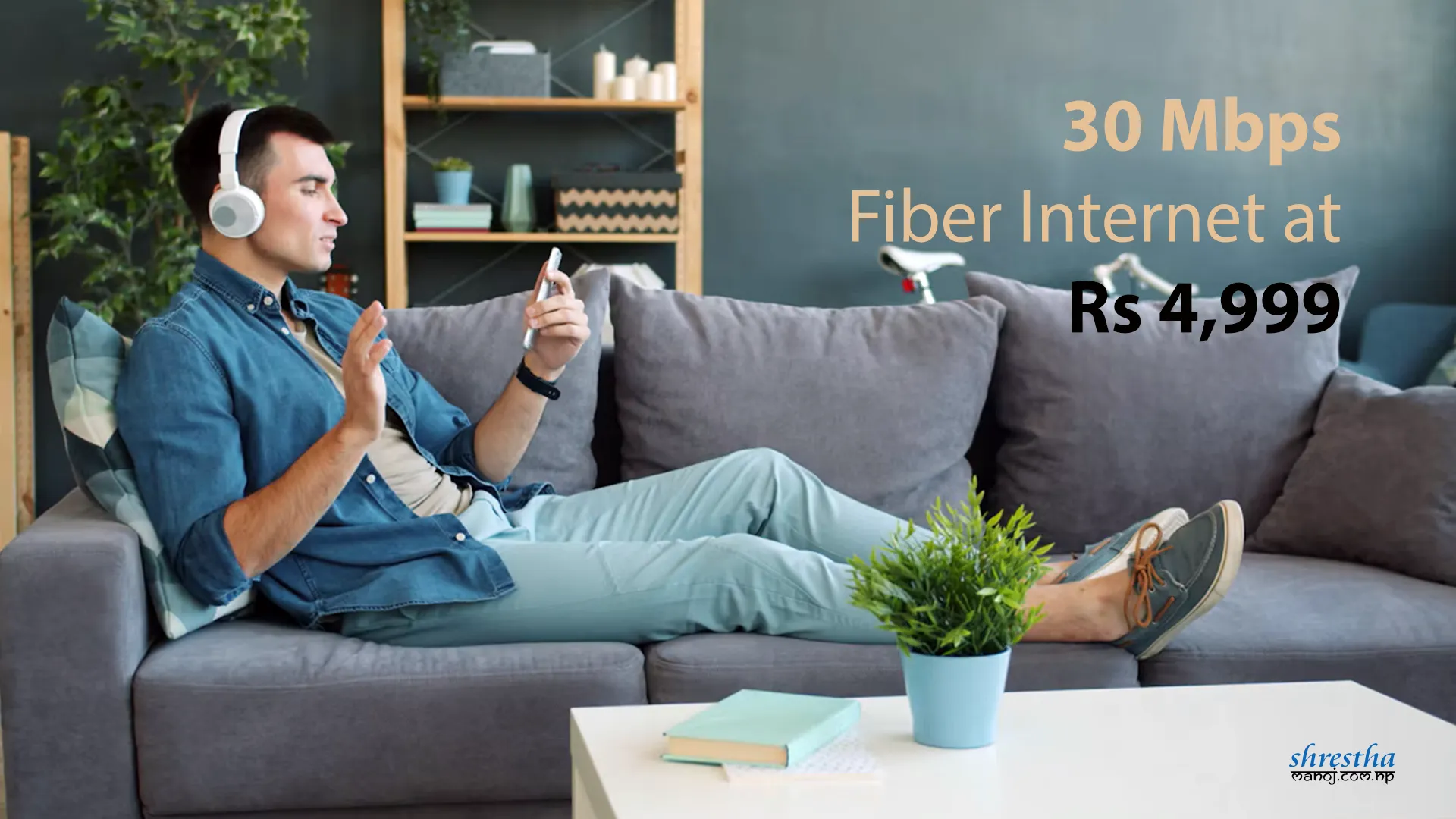 Nepal Telecom NT Fiber 30 Mbps internet package for Rs. 4,999 per year