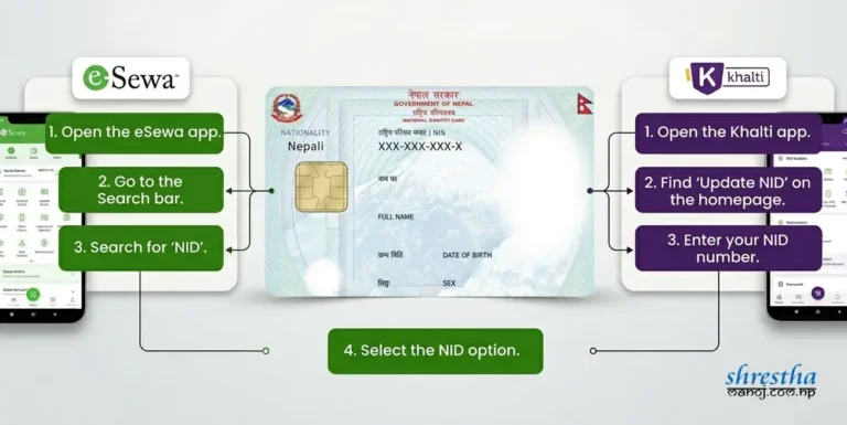eSewa and Khalti NID update in Nepal
